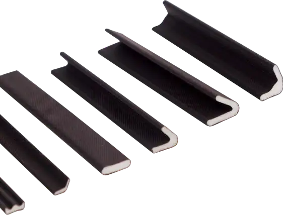 Rubber edge trim strips for flooring, doors, and furniture edges, providing protection and a finished look. Durable, flexible, and easy to install for various home and commercial applications.