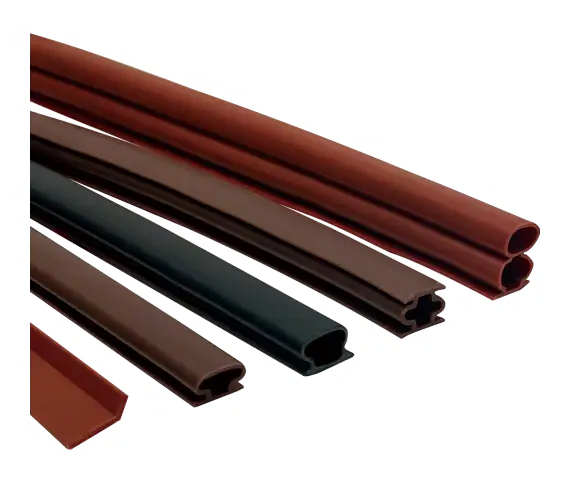High-quality plastic cable conduits in brown and black for electrical wiring organization and protection.