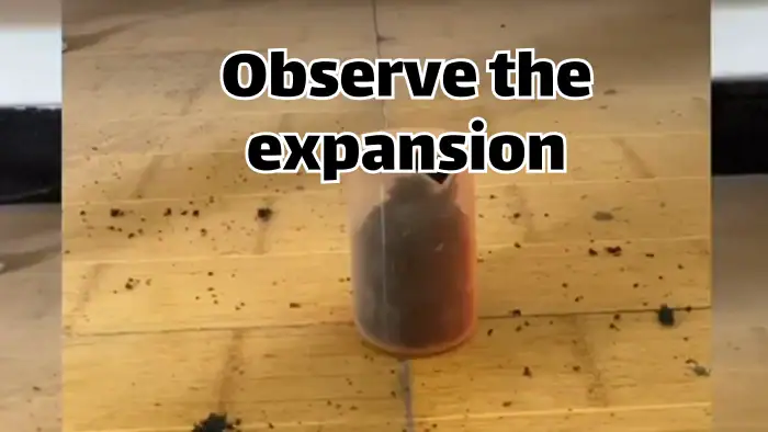 Observe the expansion.