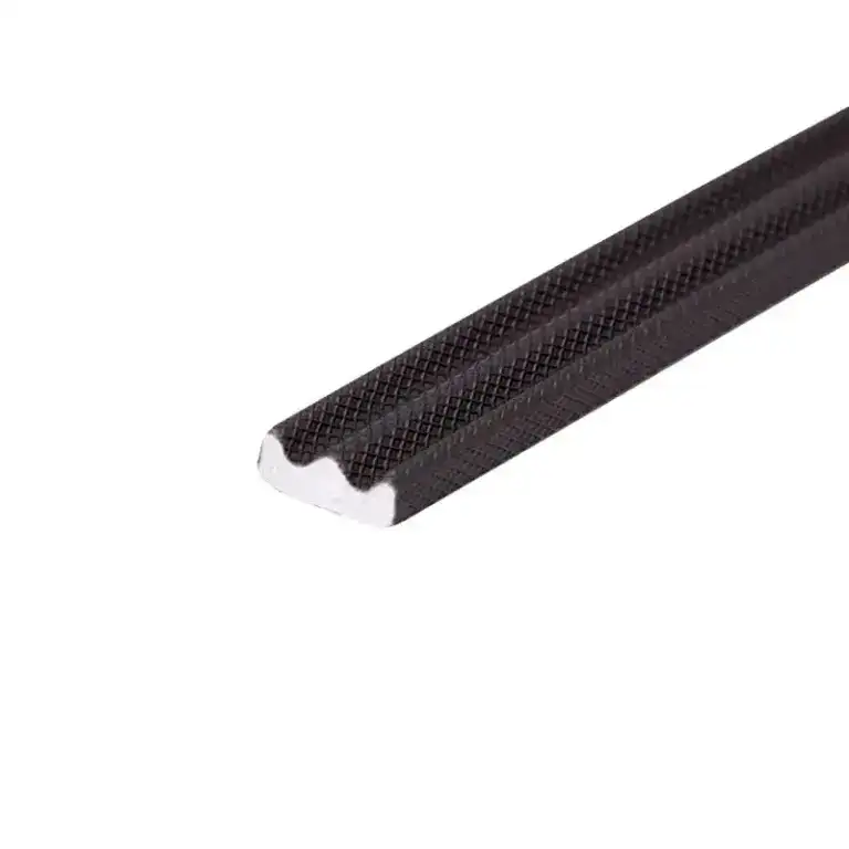Carbon fiber bicycle handlebar with textured grip, designed for lightweight and high-performance cycling.