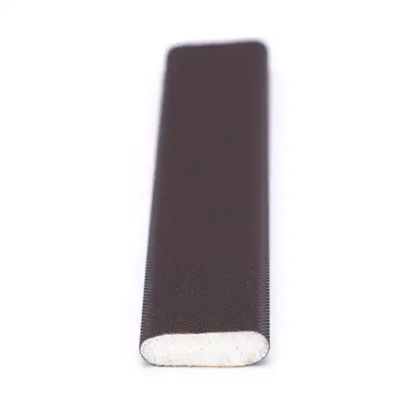 Black foam roller used for fitness, physical therapy, and muscle recovery exercises, providing support and muscle relief during workouts.