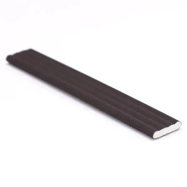 Black rubber door seal strip for weatherproofing, insulation, and energy efficiency. Suitable for doors and windows to prevent drafts and improve sealing.