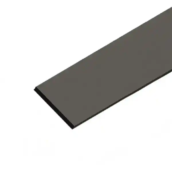 Close-up of a black rubber conveyor belt used in industrial applications, showing its textured surface and durable material.