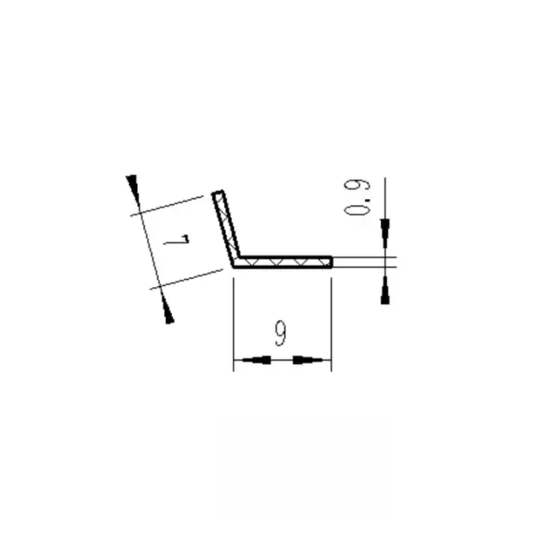 High-quality metal bracket with detailed measurements for secure mounting and support.
