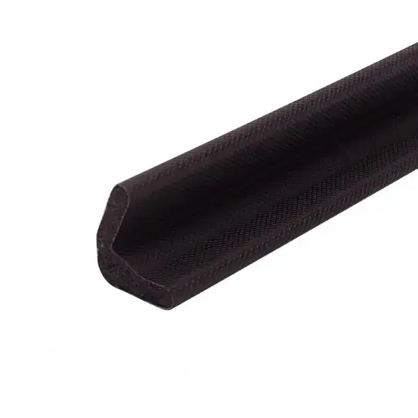 Close-up of a black carbon fiber tube with a smooth, matte finish, showcasing its lightweight and durable material suitable for high-performance applications.