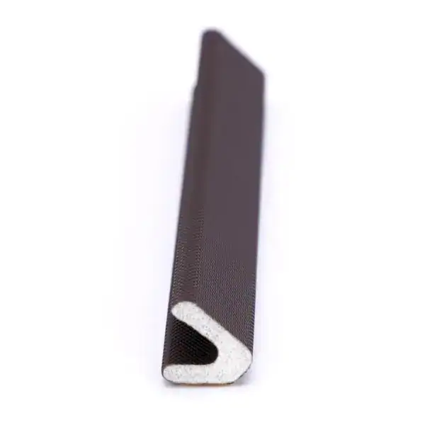 Doorstopper with foam padding, black finish, and sleek design for preventing door damage and ensuring stability.