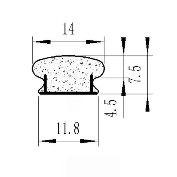 High-quality rubber gasket with precise dimensions for waterproof sealing and insulation applications.