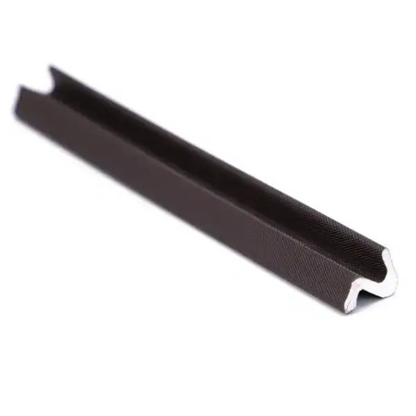 Black door seal weatherstripping for enhanced insulation, sealing gaps, and improving energy efficiency in residential and commercial doors.